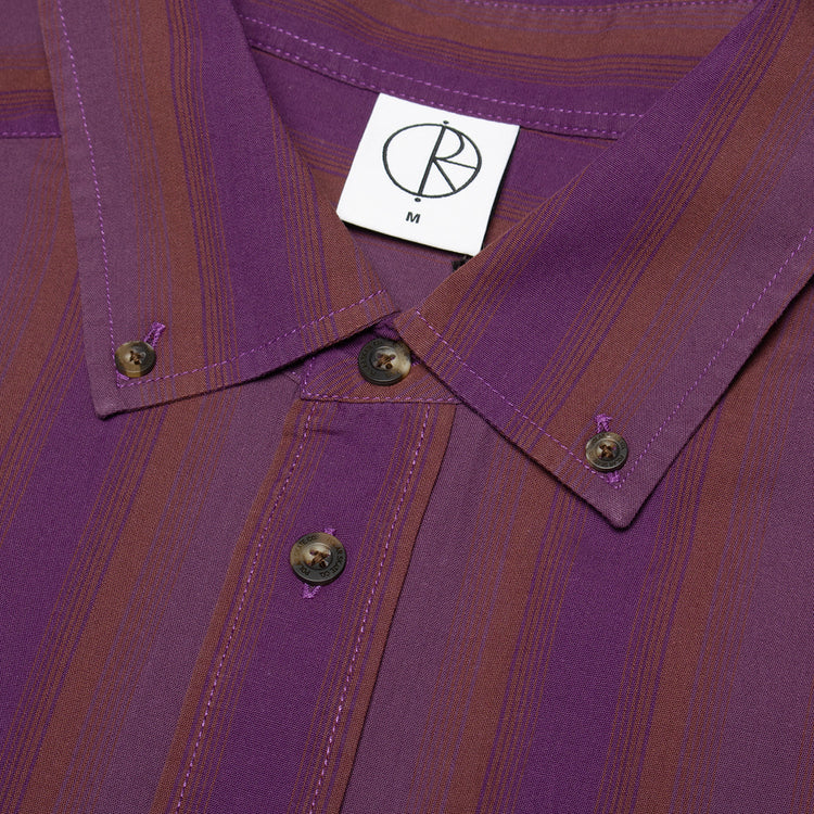 Polar Skate Co. - Ben L/S Shirt
Color : Purple Stripe