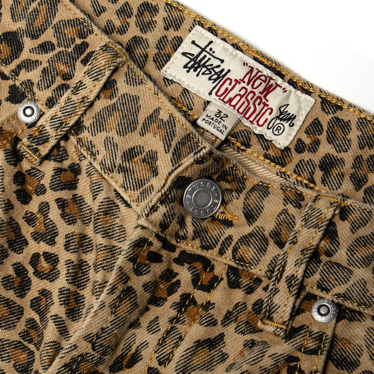 Stussy - New Classic Denim Jeans
Style # 116705
Color : Leopard