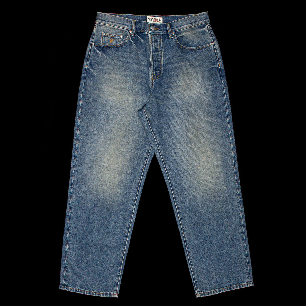 Stussy - Big Ol' Denim Jeans
Style # 116761
Color : Dark Wash Indigo