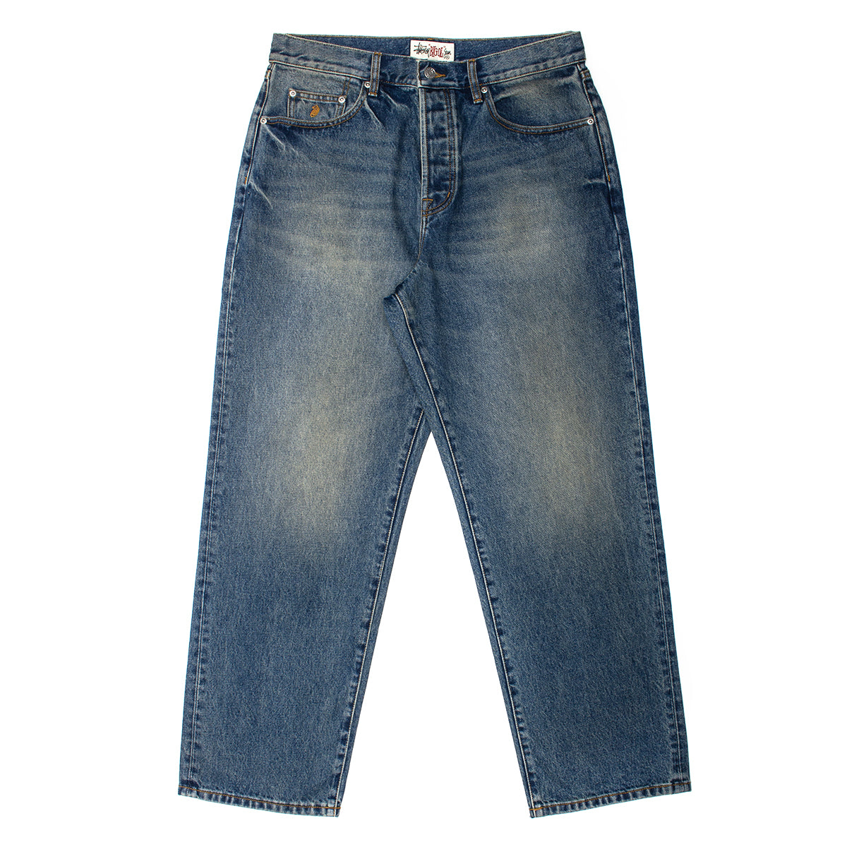 Stussy - Big Ol' Denim Jeans
Style # 116761
Color : Dark Wash Indigo