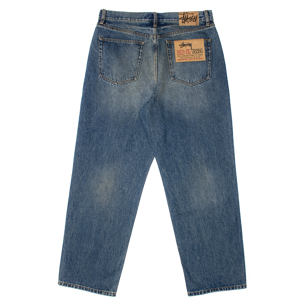 Stussy - Big Ol' Denim Jeans
Style # 116761
Color : Dark Wash Indigo