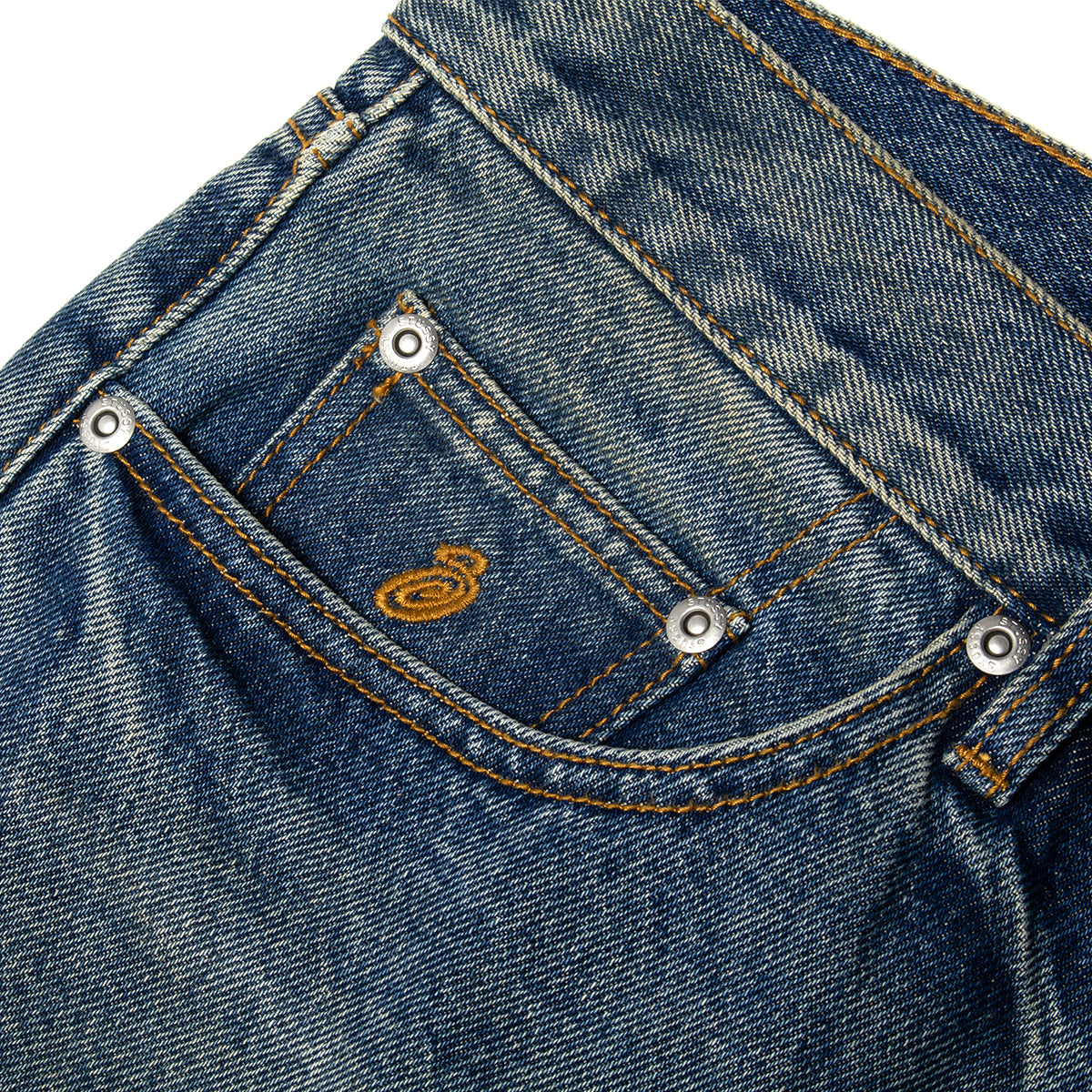Stussy - New Classic Denim Jeans
Style # 116759
Color : Dark Wash Indigo