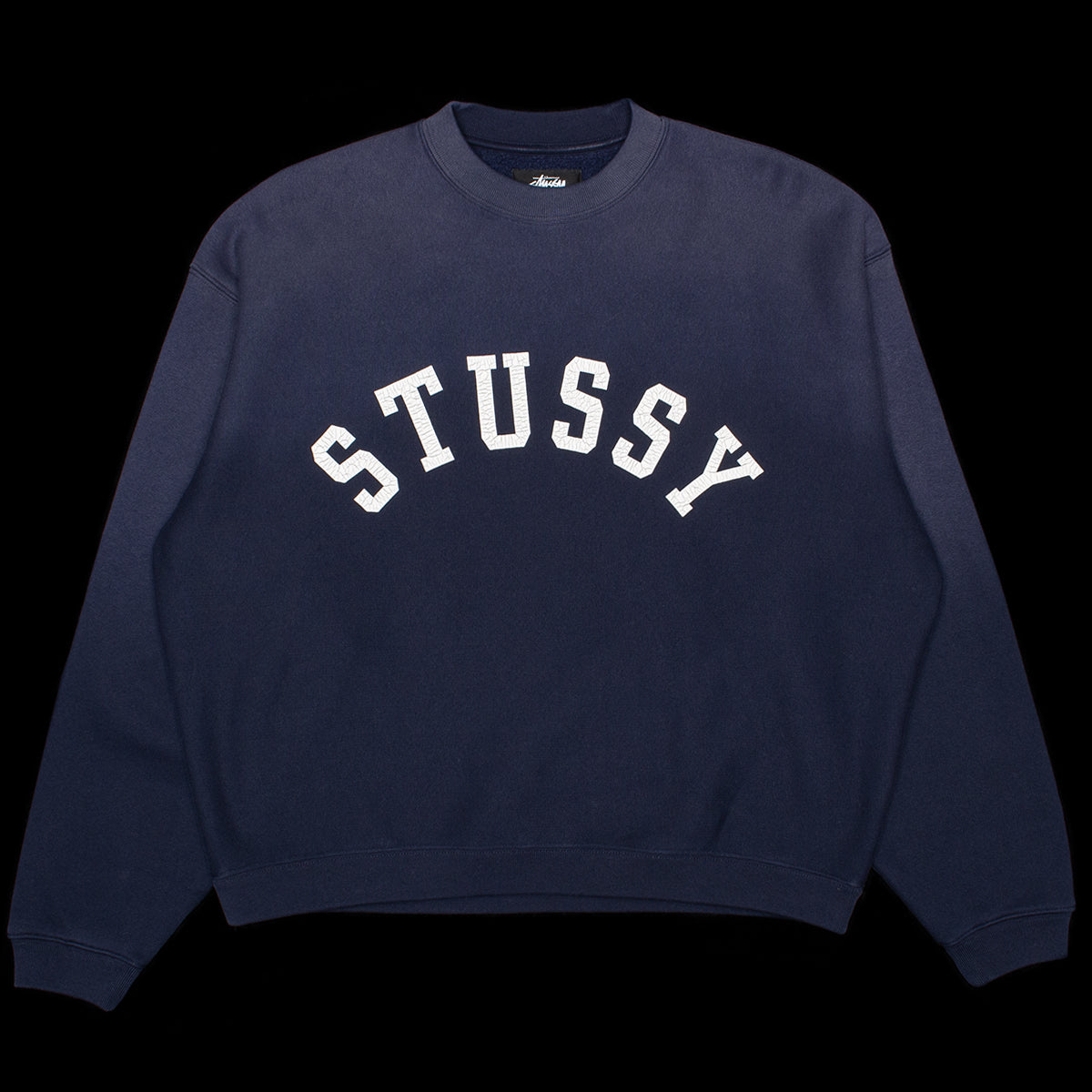 Stussy - Sun Faded Oversized Crew
Style # 118525
Color : Navy