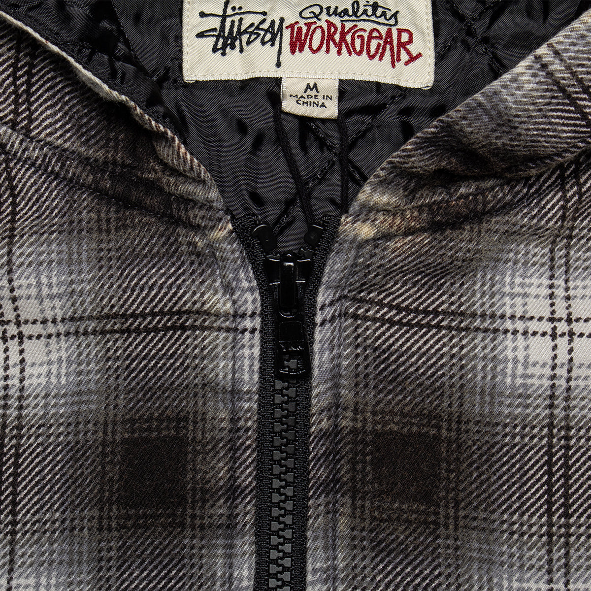 Stussy - Zip Hooded Plaid Shirt
Style # 1110381
Color : Charcoal