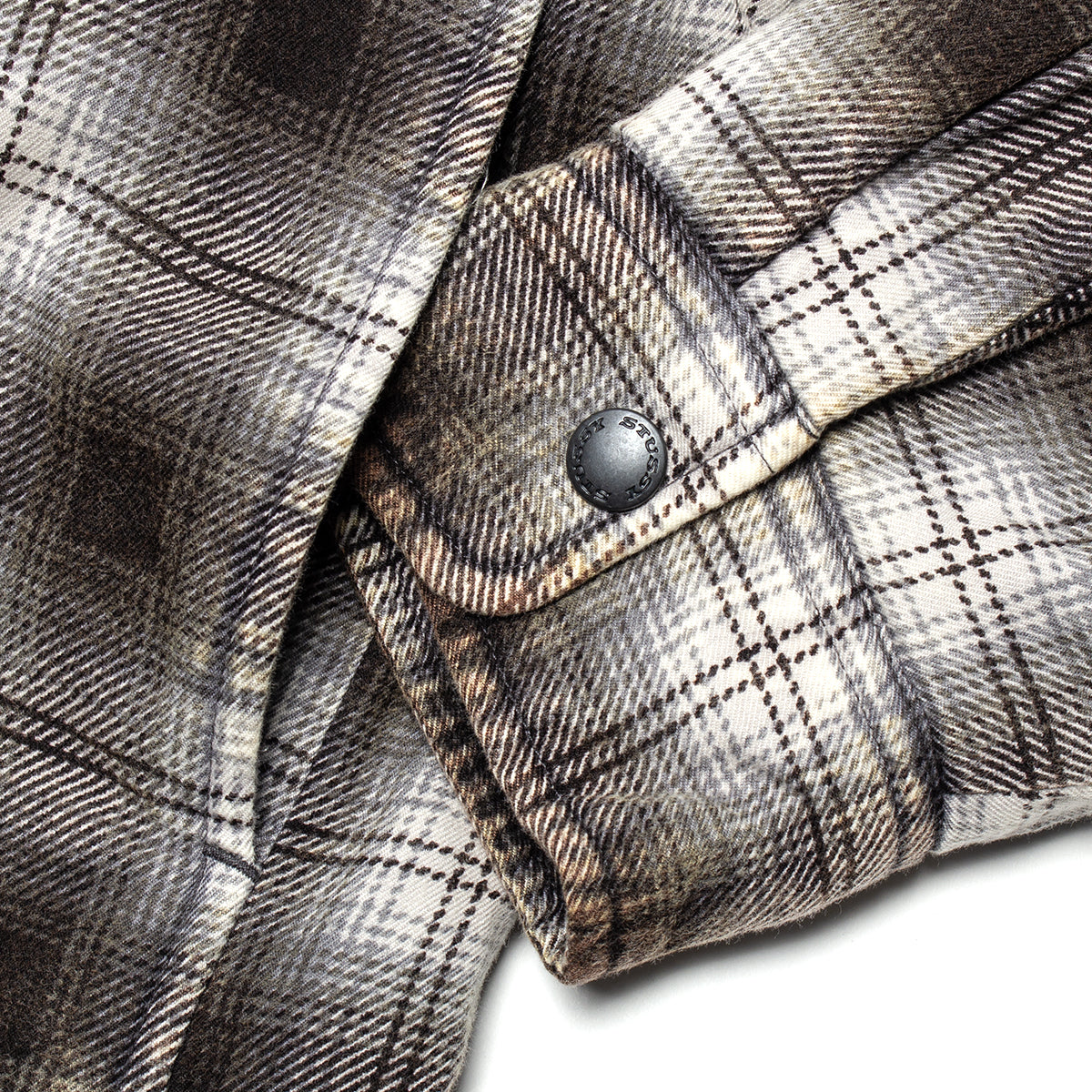 Stussy - Zip Hooded Plaid Shirt
Style # 1110381
Color : Charcoal