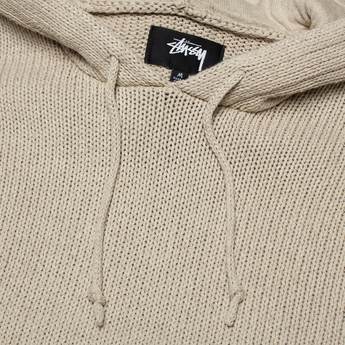 Stussy - Beach Hooded Sweater
Style # 117298
Color : Oatmeal