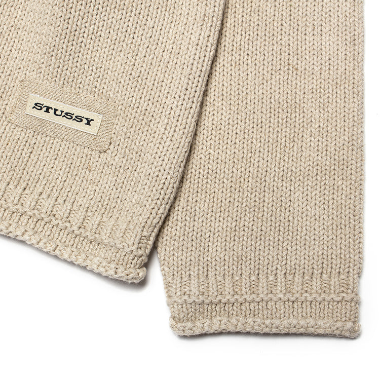 Stussy - Beach Hooded Sweater
Style # 117298
Color : Oatmeal