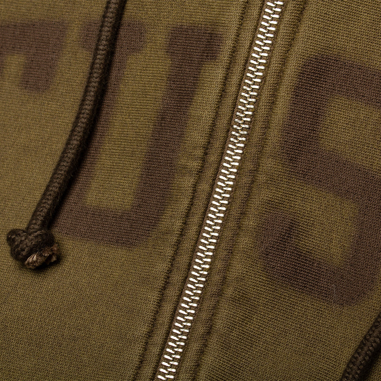 Stussy - Faded Graphic Zip Hoodie
Style # 118553
Color : Olive