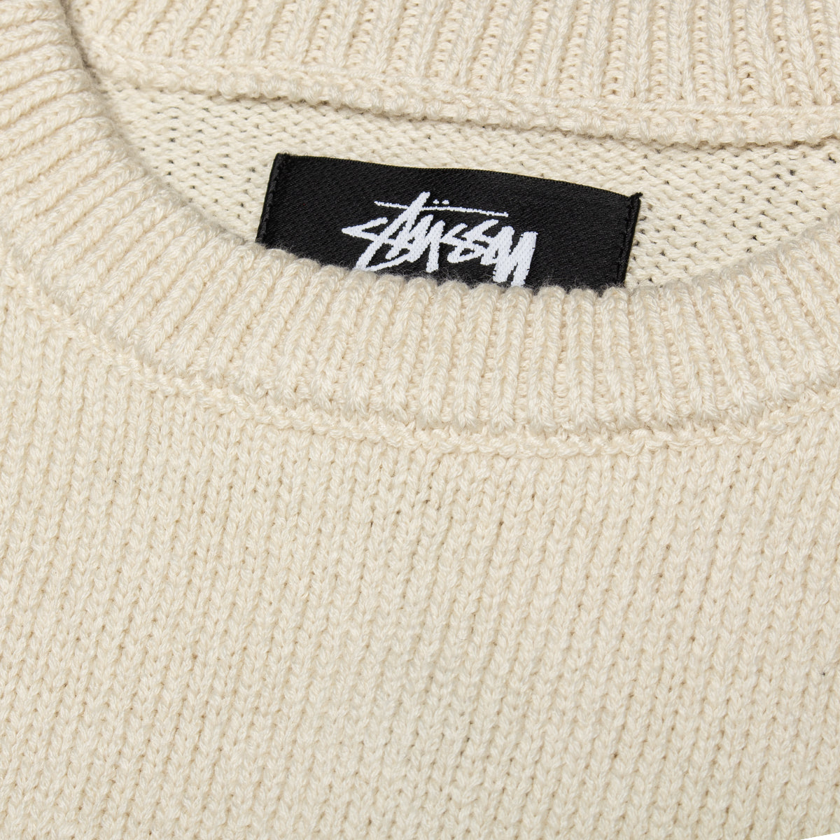 Stussy - Two Tone Raglan Sweater
Style # 117299
Color : Natural