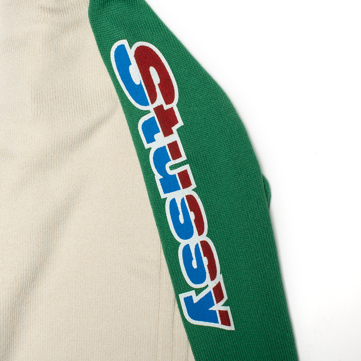 Stussy - Two Tone Raglan Sweater
Style # 117299
Color : Natural