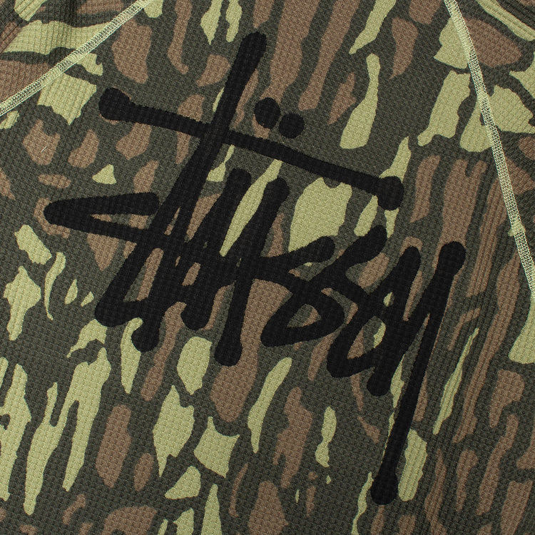 Stussy - Raglan Thermal Basic Stock
Style # 1140356
Color : Tree Bark Camo