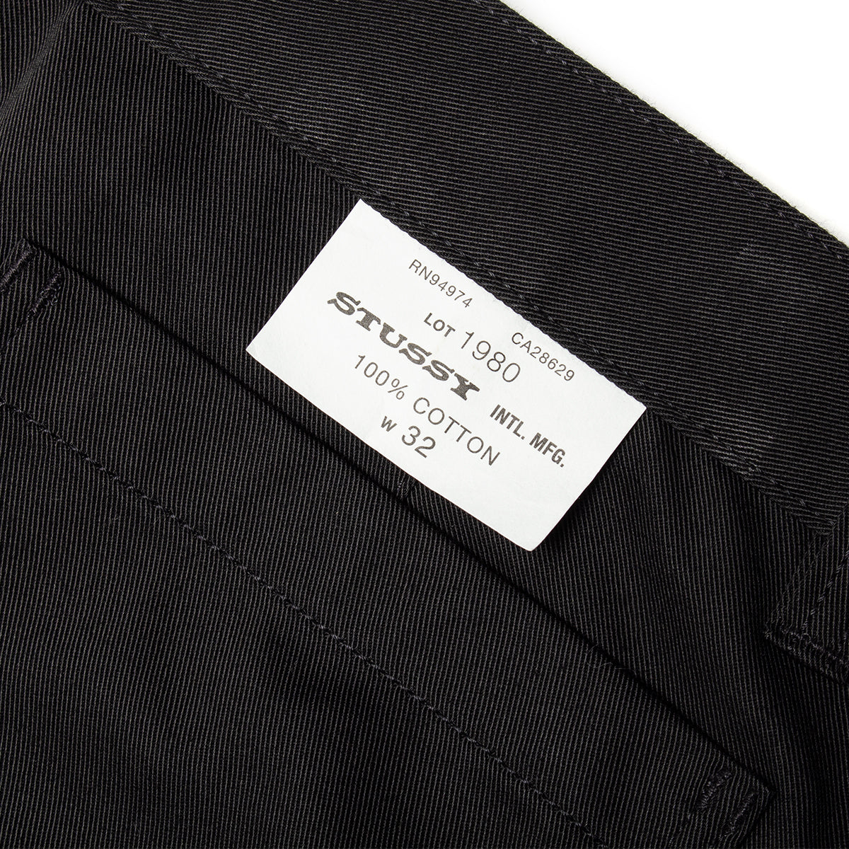Stussy - Uniform Pant
Style # 116783
Color : Black