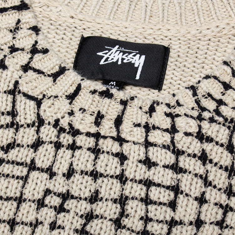 Stussy - Mesh Print Sweater
Style # 117313
Color : Mesh Net