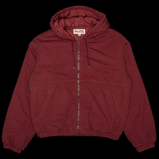 Stussy - Ripstop Work Jacket
Style # 115945
Color : Burgundy