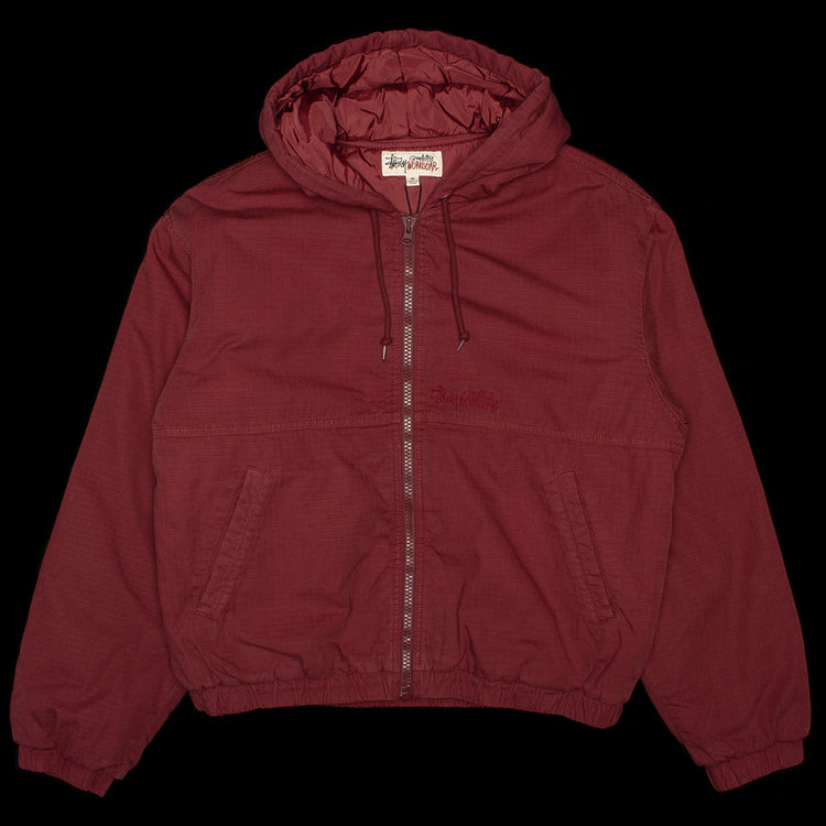 Stussy - Ripstop Work Jacket
Style # 115945
Color : Burgundy