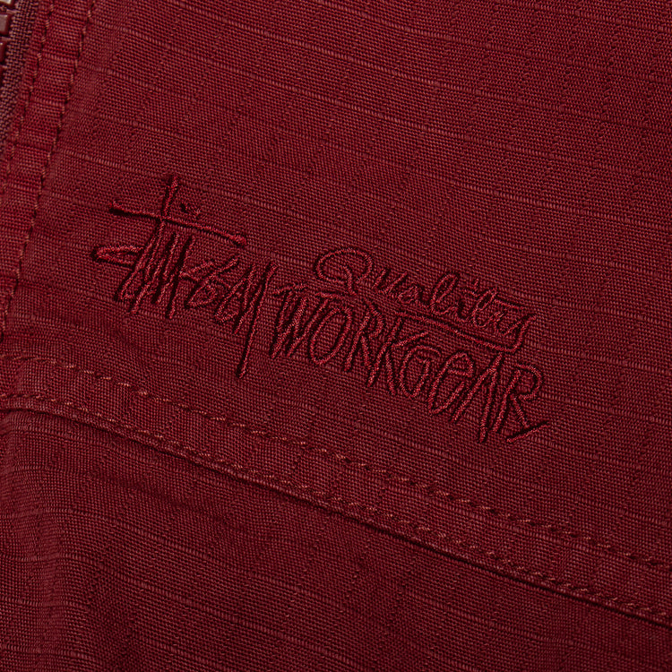 Stussy - Ripstop Work Jacket
Style # 115945
Color : Burgundy
