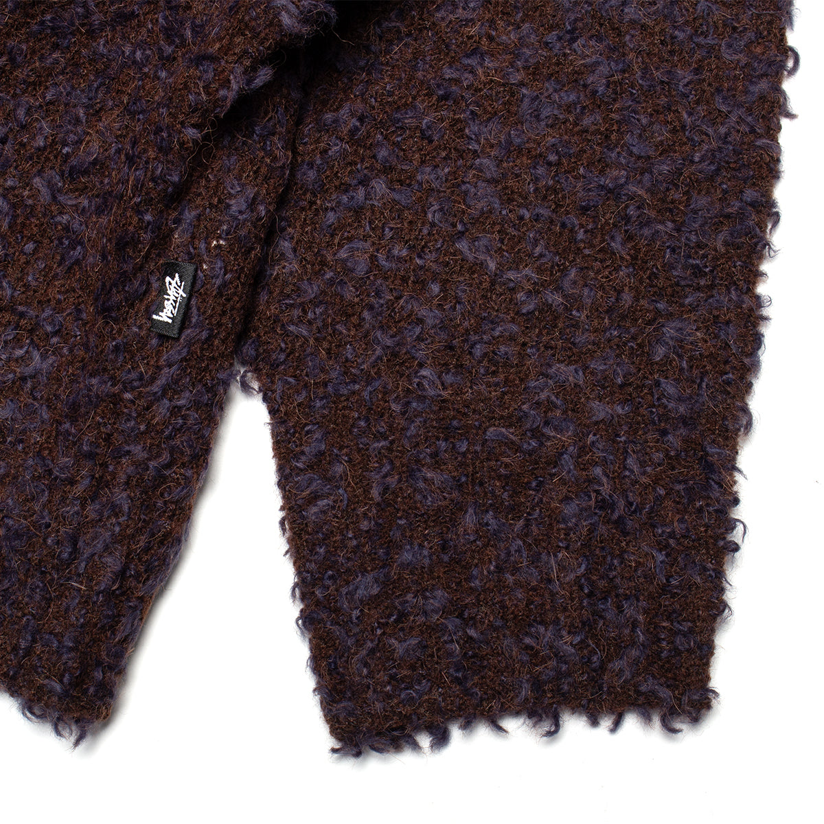 Stussy - Textured Cardigan
Style # 117298
Color : Navy / Brown
