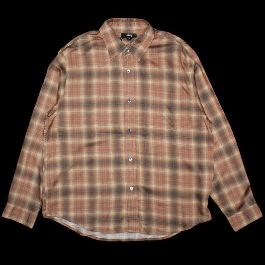 Stussy - Matthew Plaid Shirt
Style # 1110368
Color : Brick