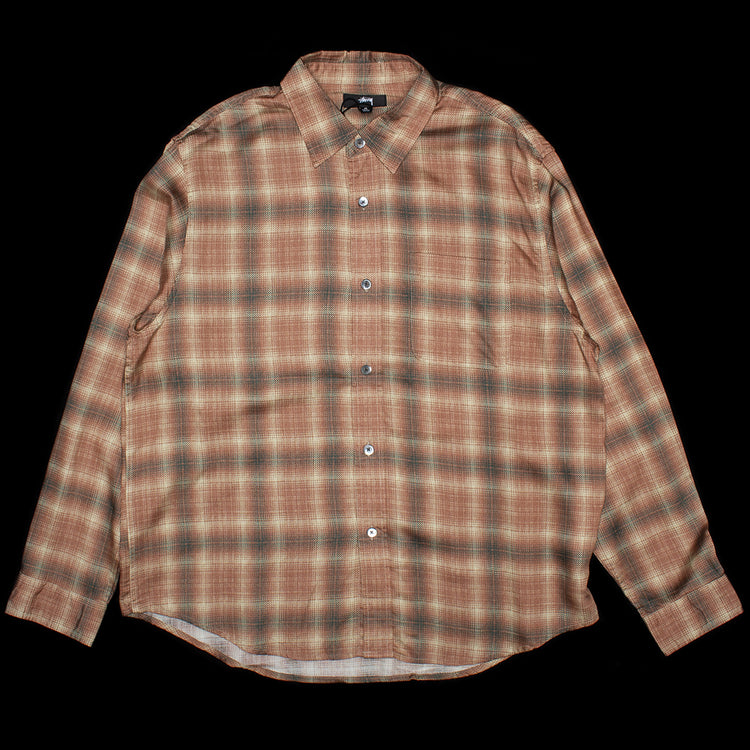 Stussy - Matthew Plaid Shirt
Style # 1110368
Color : Brick