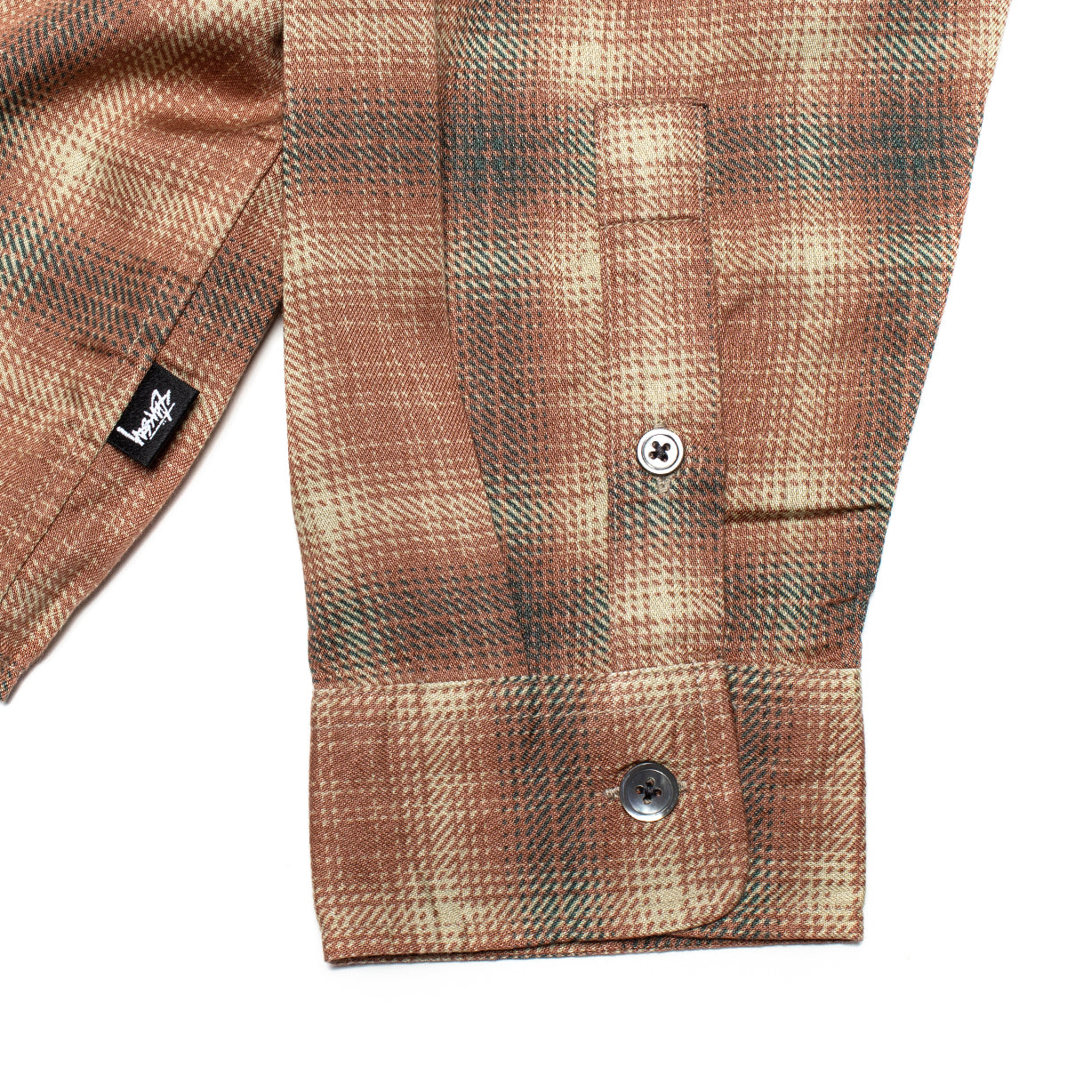 Stussy - Matthew Plaid Shirt
Style # 1110368
Color : Brick