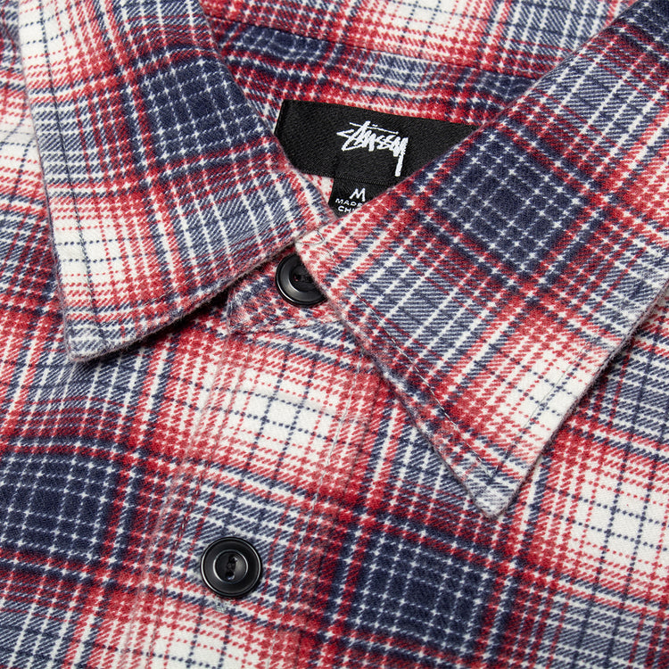 Stussy - Dax Plaid Shirt
Style # 1110402
Color : Red
