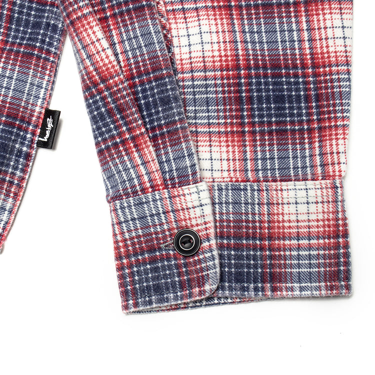 Stussy - Dax Plaid Shirt
Style # 1110402
Color : Red