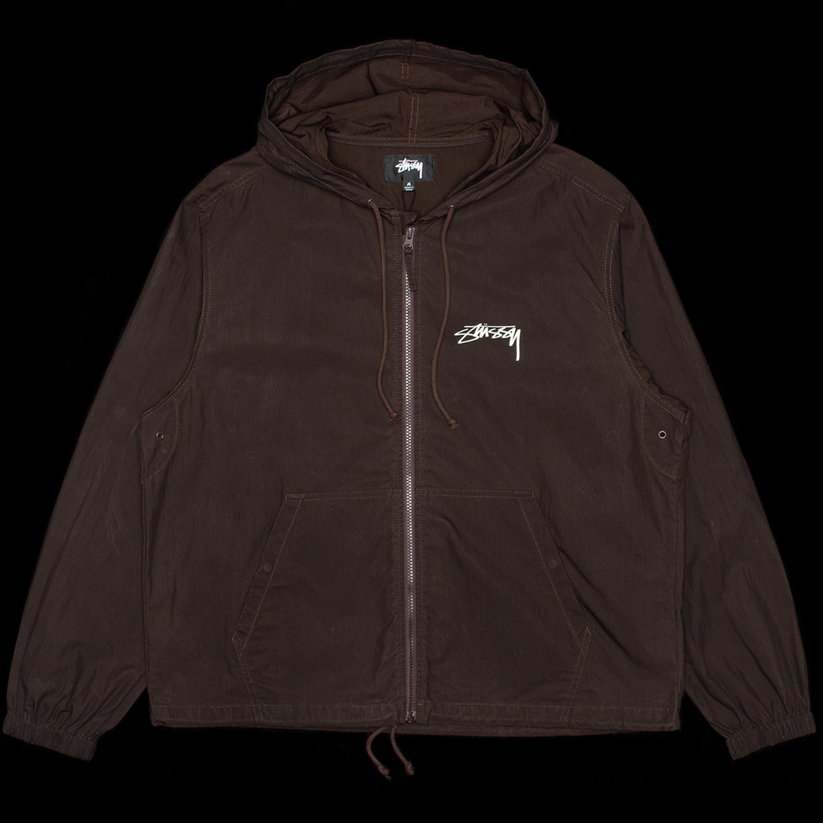 Stussy - Beach Shell Waxed Cotton&nbsp;
Style # 115951
Color : Brown