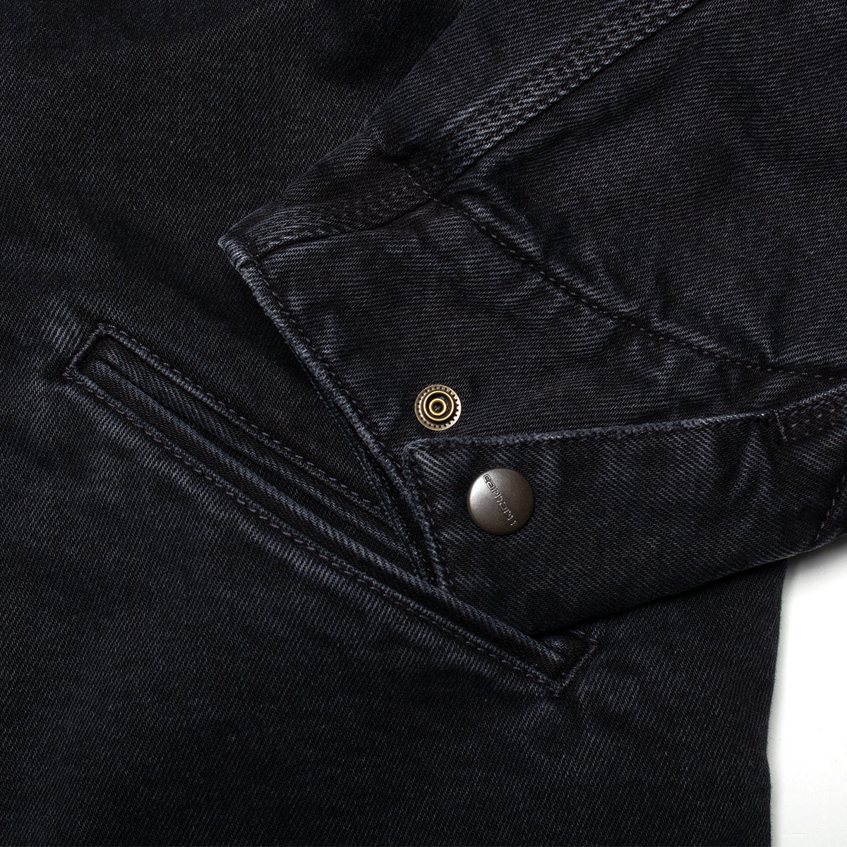 Carhartt WIP - OG Detroit Jacket (Winter)
Style # I037535-00E
Color : Black / Black (Stone Washed)