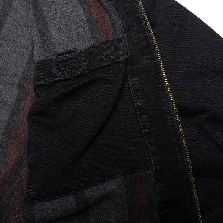 Carhartt WIP - OG Detroit Jacket (Winter)
Style # I037535-00E
Color : Black / Black (Stone Washed)