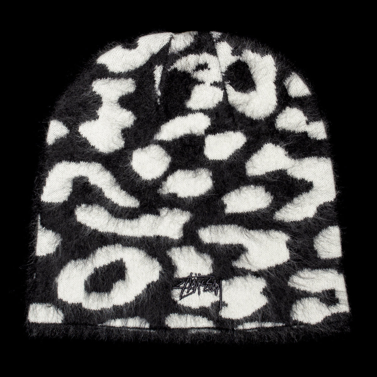 Stussy - Cashmere Leopard Skullcap
Style # 1321282
Color : Black