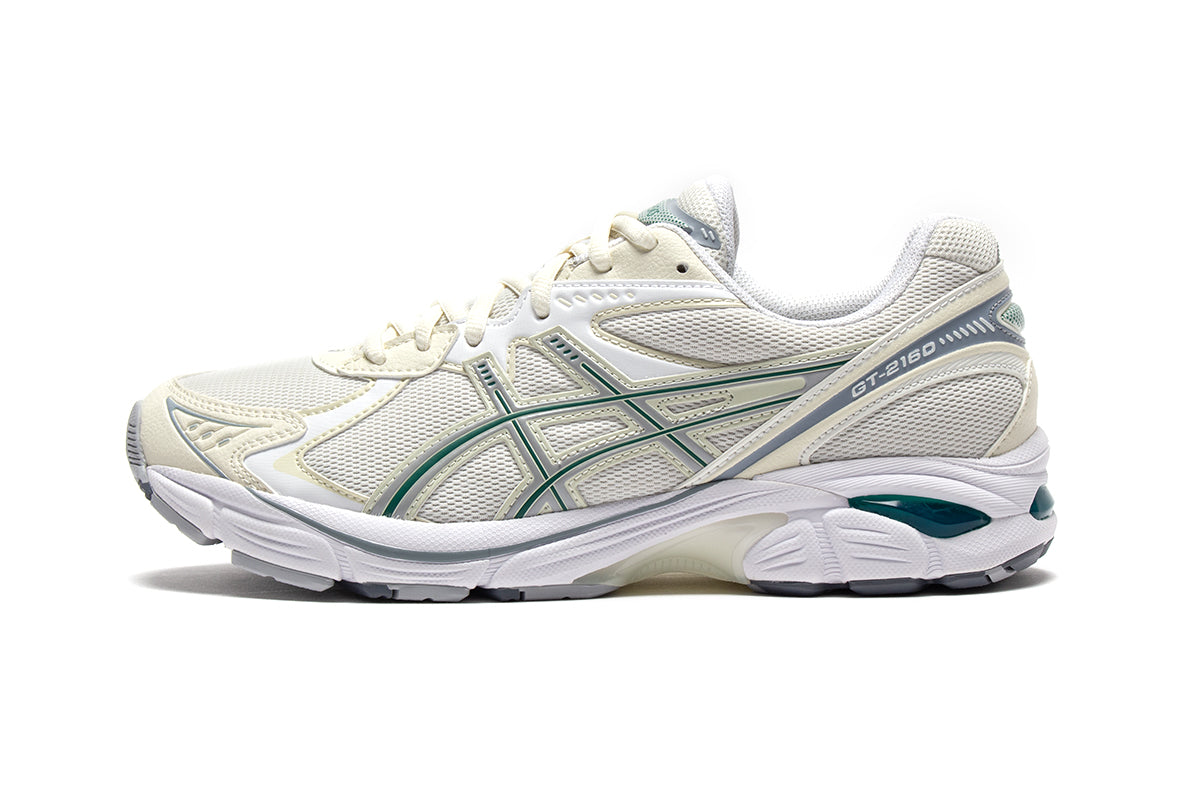 Asics | GT-2160
Style # 1203A320.105
Color : Cream / Jasper Green