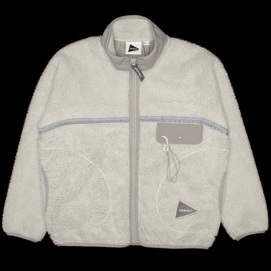 Gramicci x And Wander | JQ Tape Fleece Jacket
Color : Light Grey
