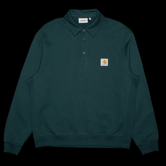 Carhartt WIP - Polo Sweat
Style # I035532-05A
Color : Dark Fir
