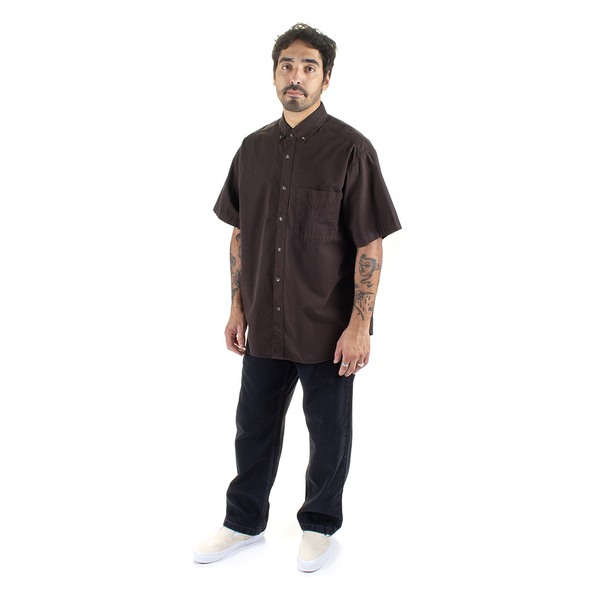 Polar Skate Co. - Ted Shirt
Color : Chocolate