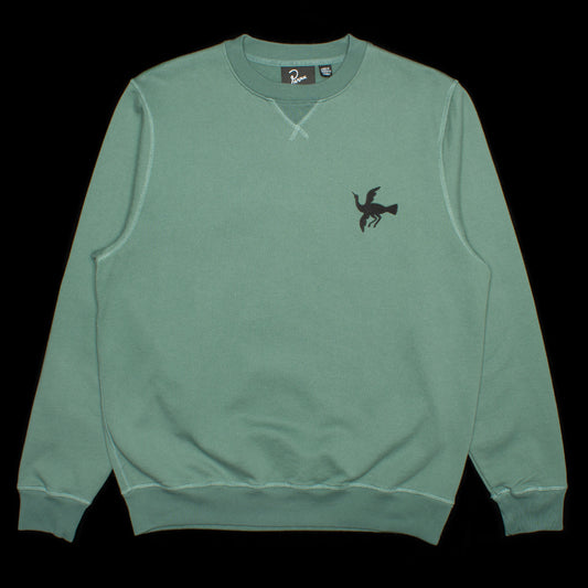 by Parra | Snaked By A Horse Crewneck Sweatshirt Style # 50216 Color : Pine Green
