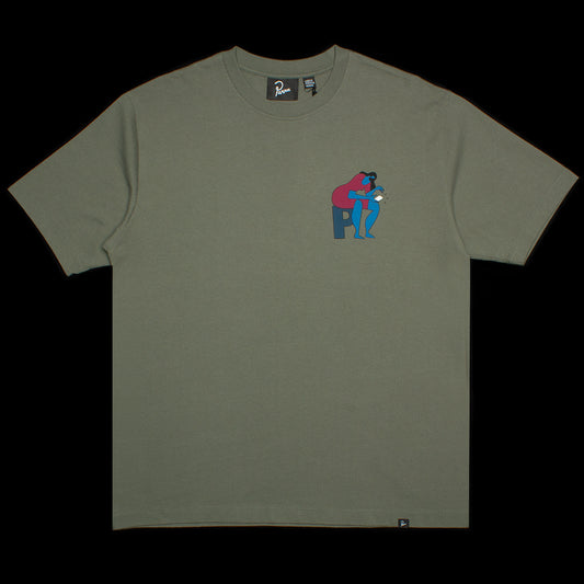 by Parra | Insecure Days T-Shirt Style # 50201 Color : Greyish Green