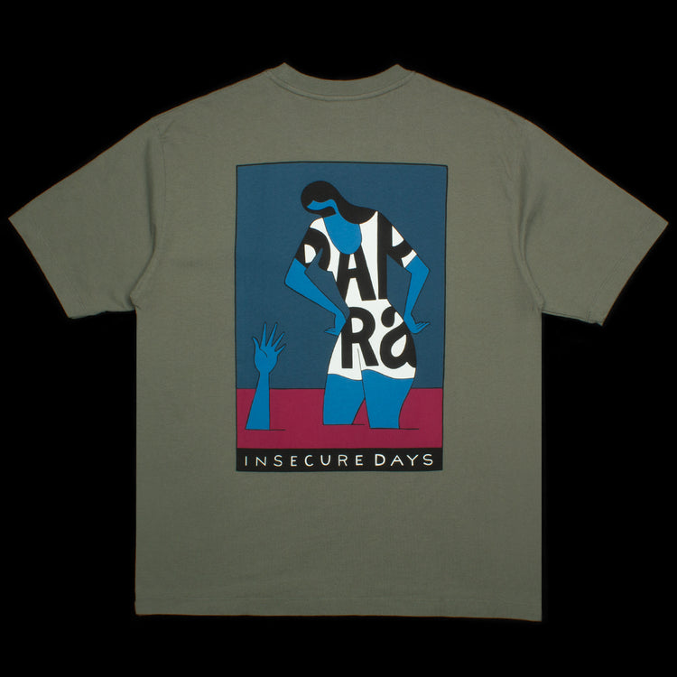 by Parra | Insecure Days T-Shirt Style # 50201 Color : Greyish Green