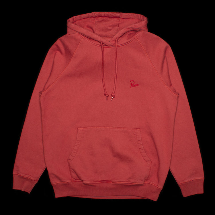 by Parra | Script Logo Hooded Sweatshirt Style # 50225 Color : Brick Red