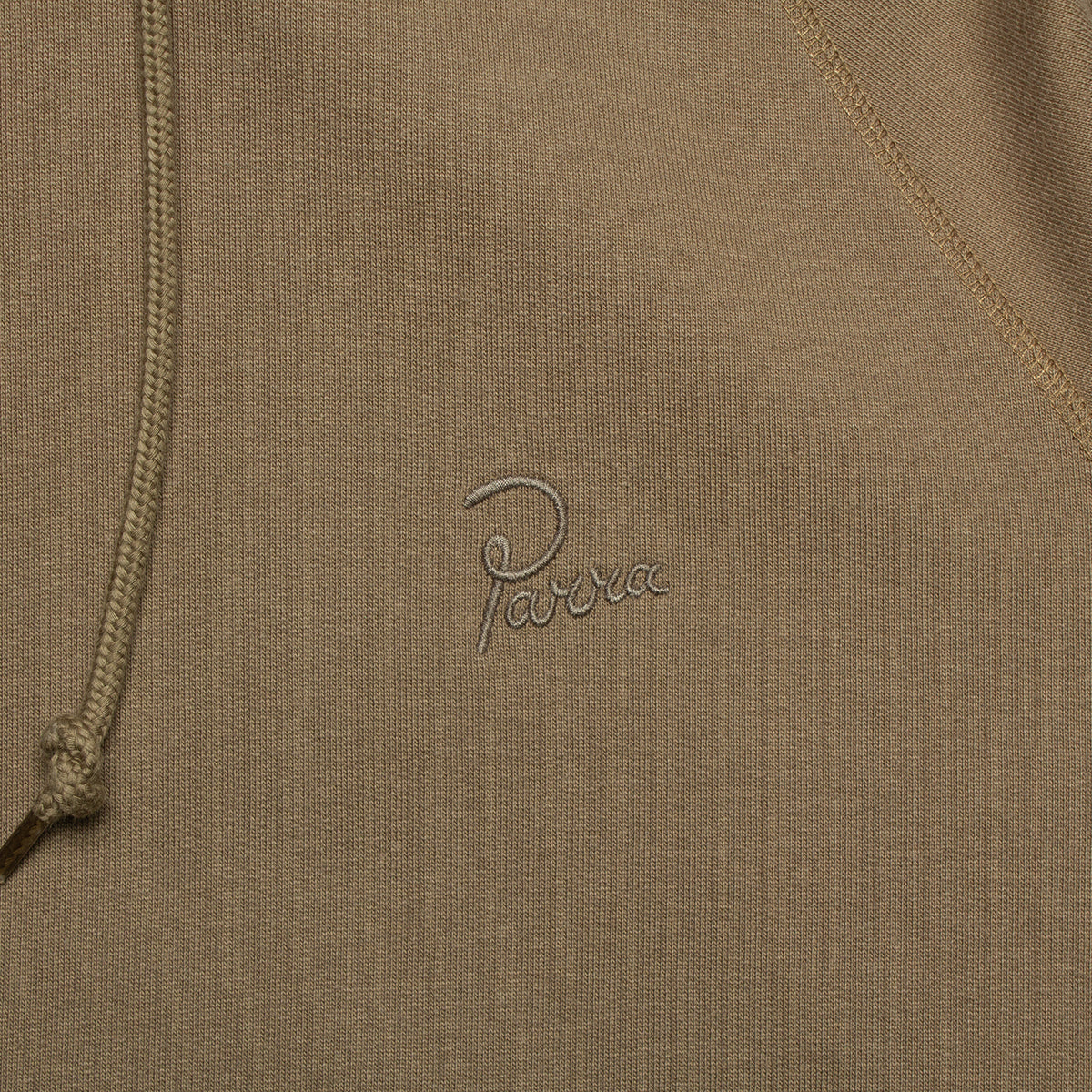 by Parra | Script Logo Hooded Sweatshirt Style # 50227 Color : Mushroom