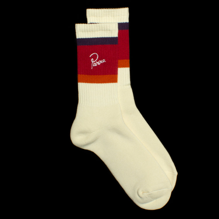 by Parra | Script Logo Crew Socks Style # 50255 Color : Off White