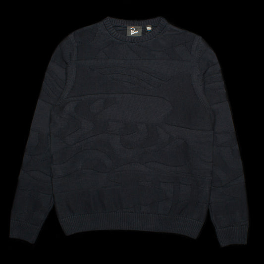 by Parra | Landscaped Knitted Pullover Style # 50231 Color : Navy Blue