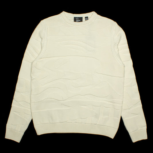 by Parra | Landscaped Knitted Pullover Style # 50230 Color : Off White