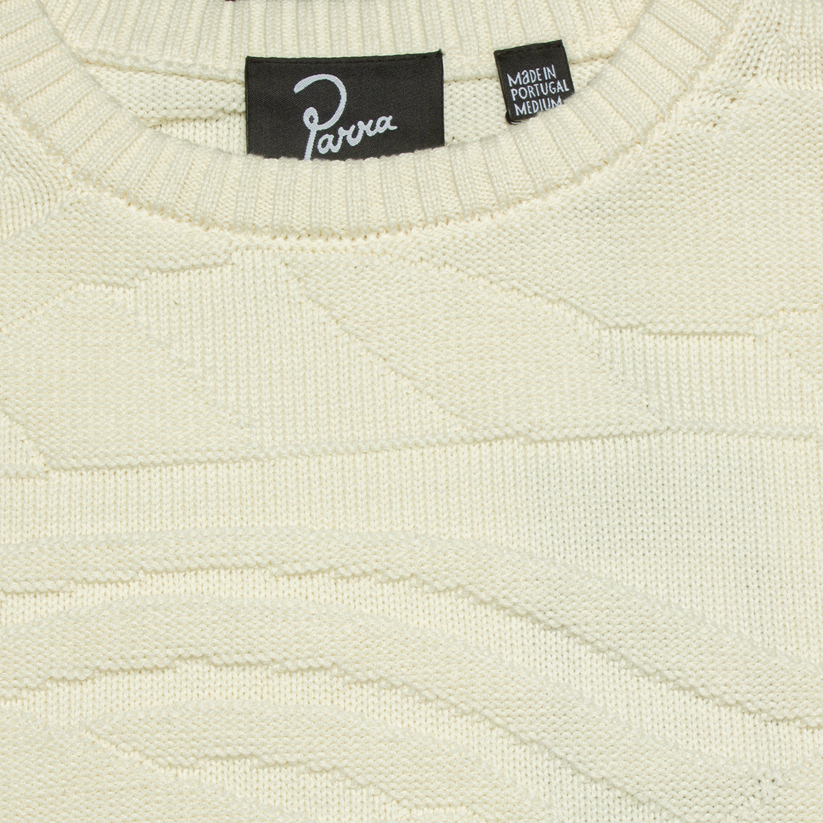 by Parra | Landscaped Knitted Pullover Style # 50230 Color : Off White