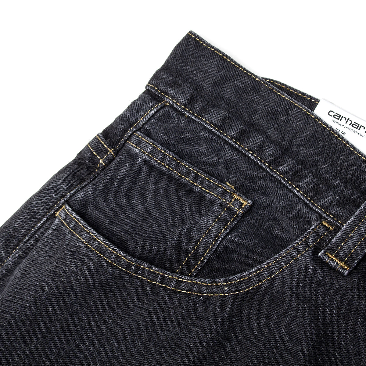 Carhartt WIP - Brandon Pant
Style # I035893-8906
Color : Black (Stone Washed)