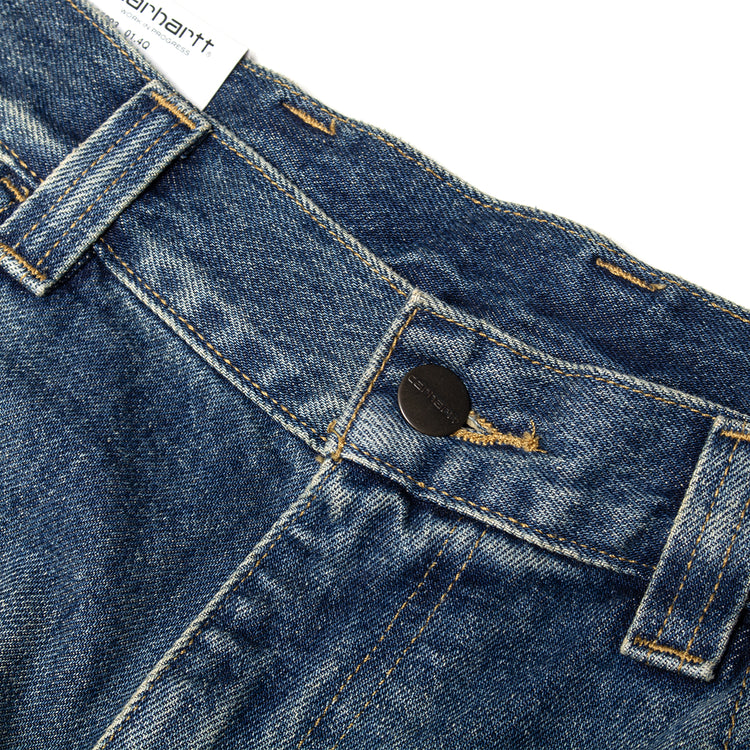 Carhartt WIP - Brandon Pant
Style # I035893-014Q
Color : Blue (Worn Used Washed)
