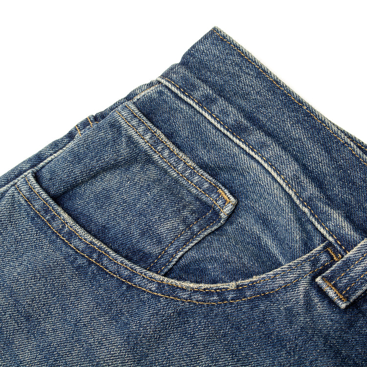 Carhartt WIP - Brandon Pant
Style # I035893-014Q
Color : Blue (Worn Used Washed)