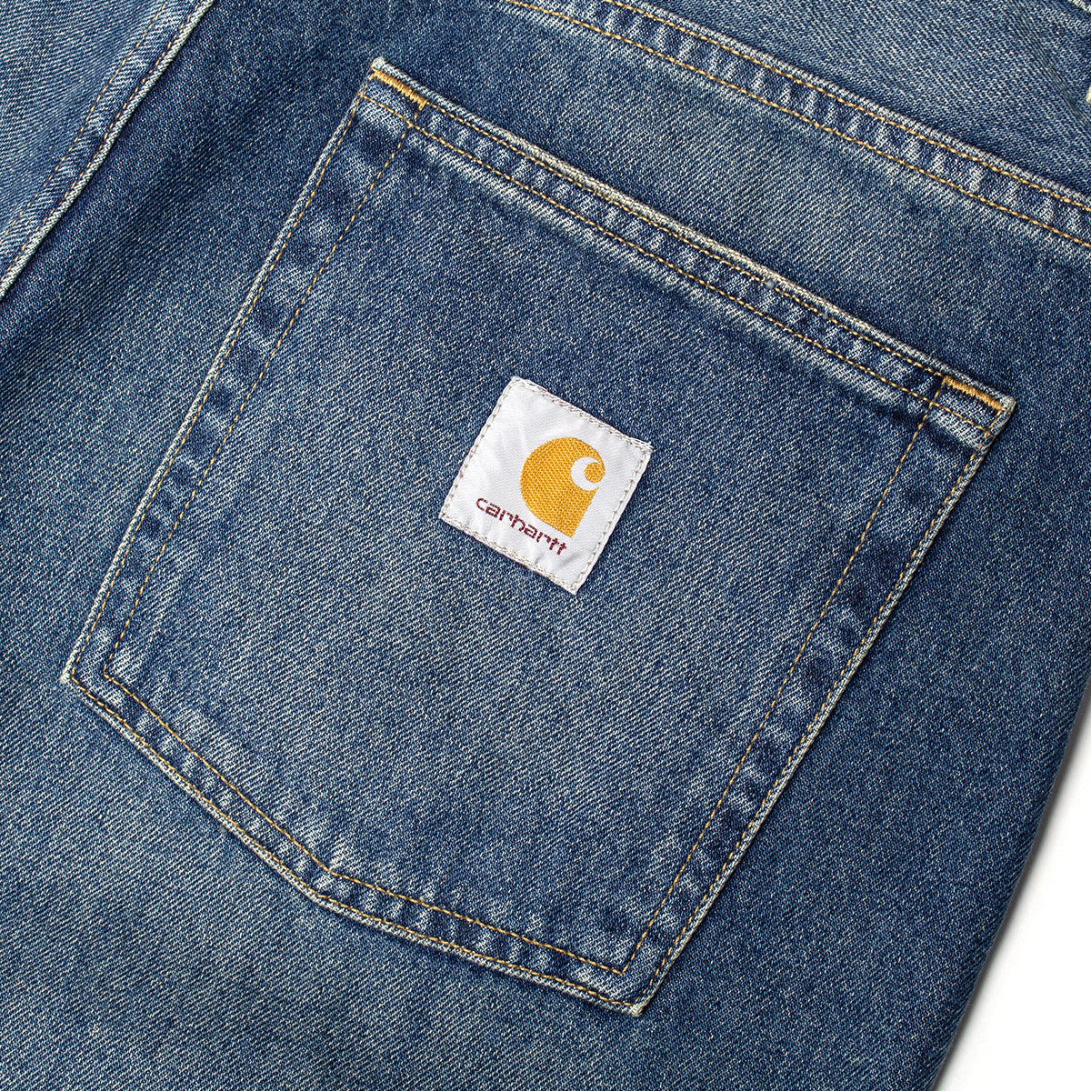 Carhartt WIP - Brandon Pant
Style # I035893-014Q
Color : Blue (Worn Used Washed)