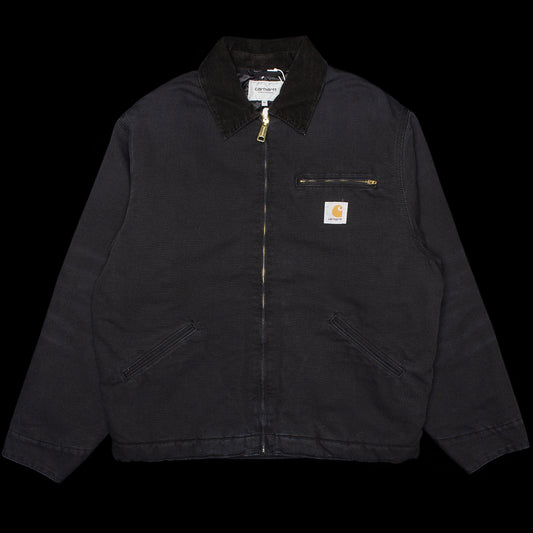 Carhartt WIP - OG Detroit Jacket
Style # I035614-00E
Color : Black / Black (Stone Canvas)