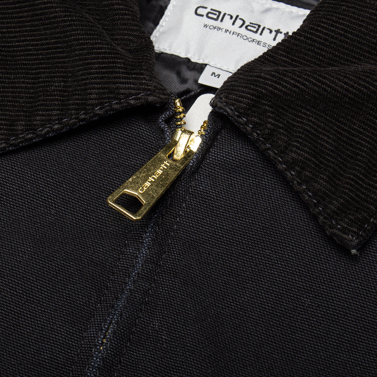 Carhartt WIP - OG Detroit Jacket
Style # I035614-00E
Color : Black / Black (Stone Canvas)
