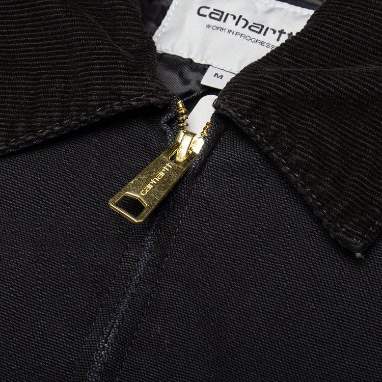 Carhartt WIP - OG Detroit Jacket
Style # I035614-00E
Color : Black / Black (Stone Canvas)